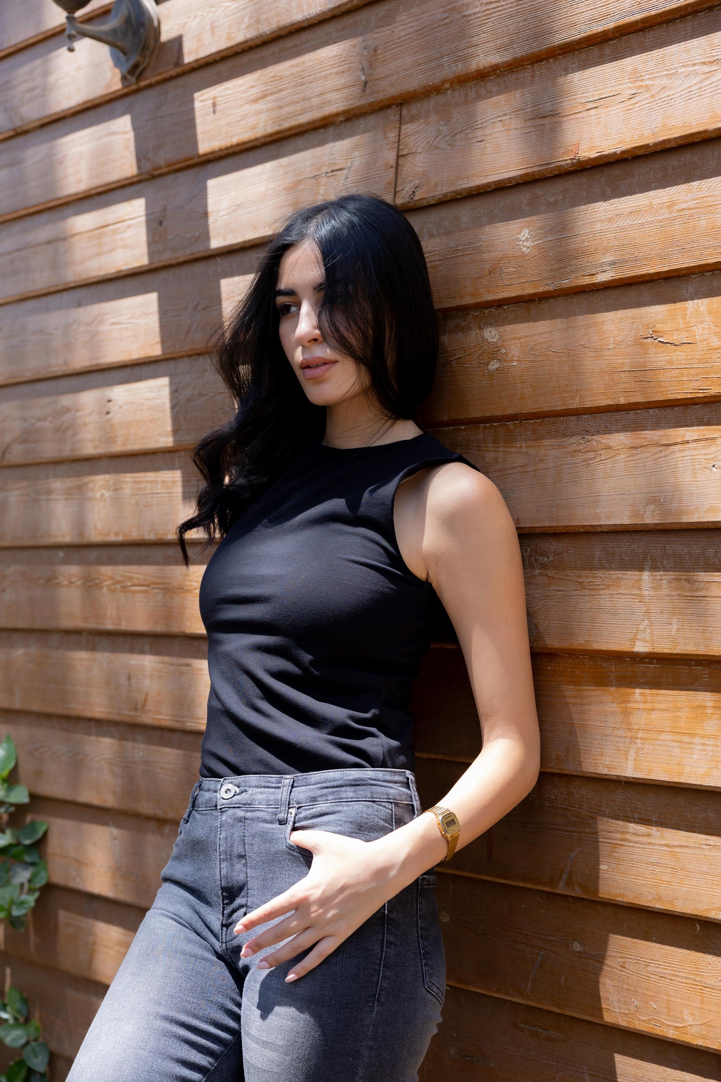 Wide straps basic top