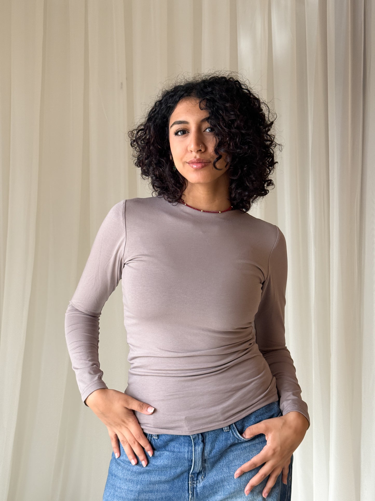 Long sleeve basic top