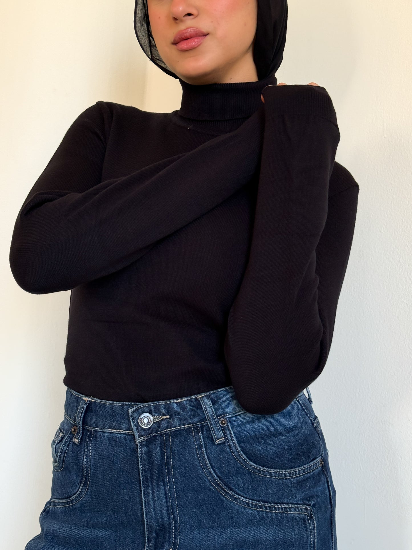 Black Polly turtleneck