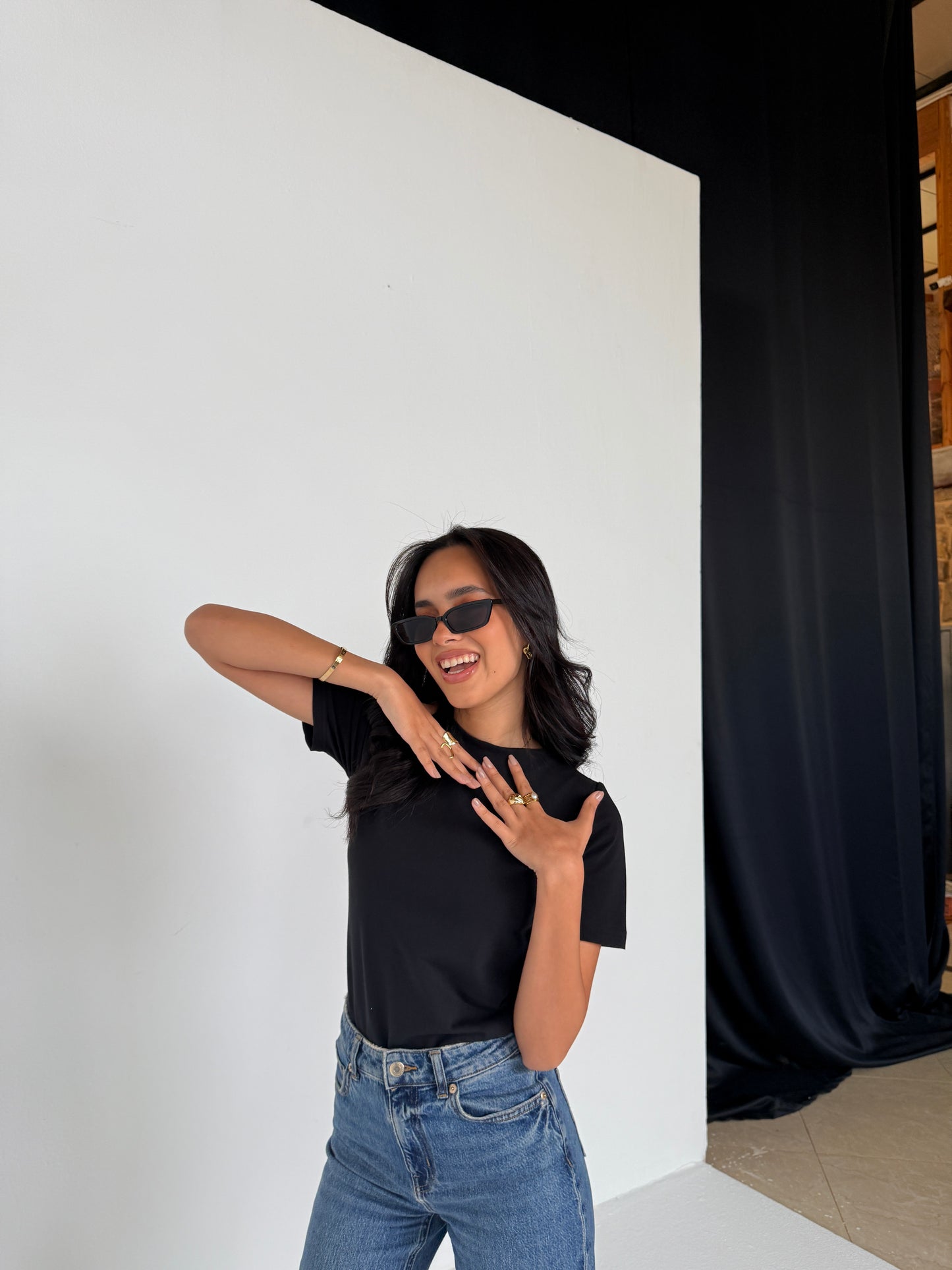 Half sleeves basic top