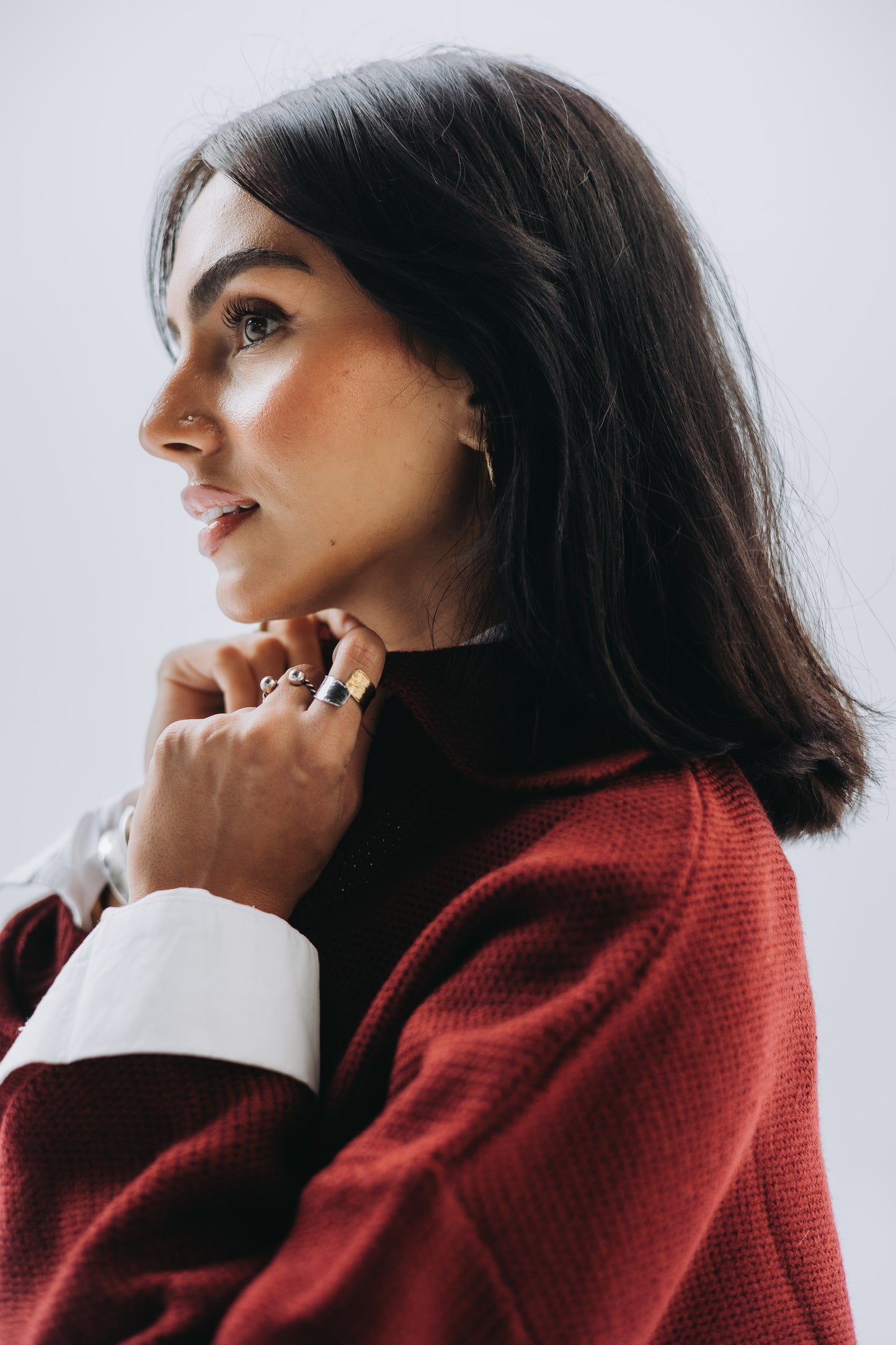 Burgundy Boba pullover