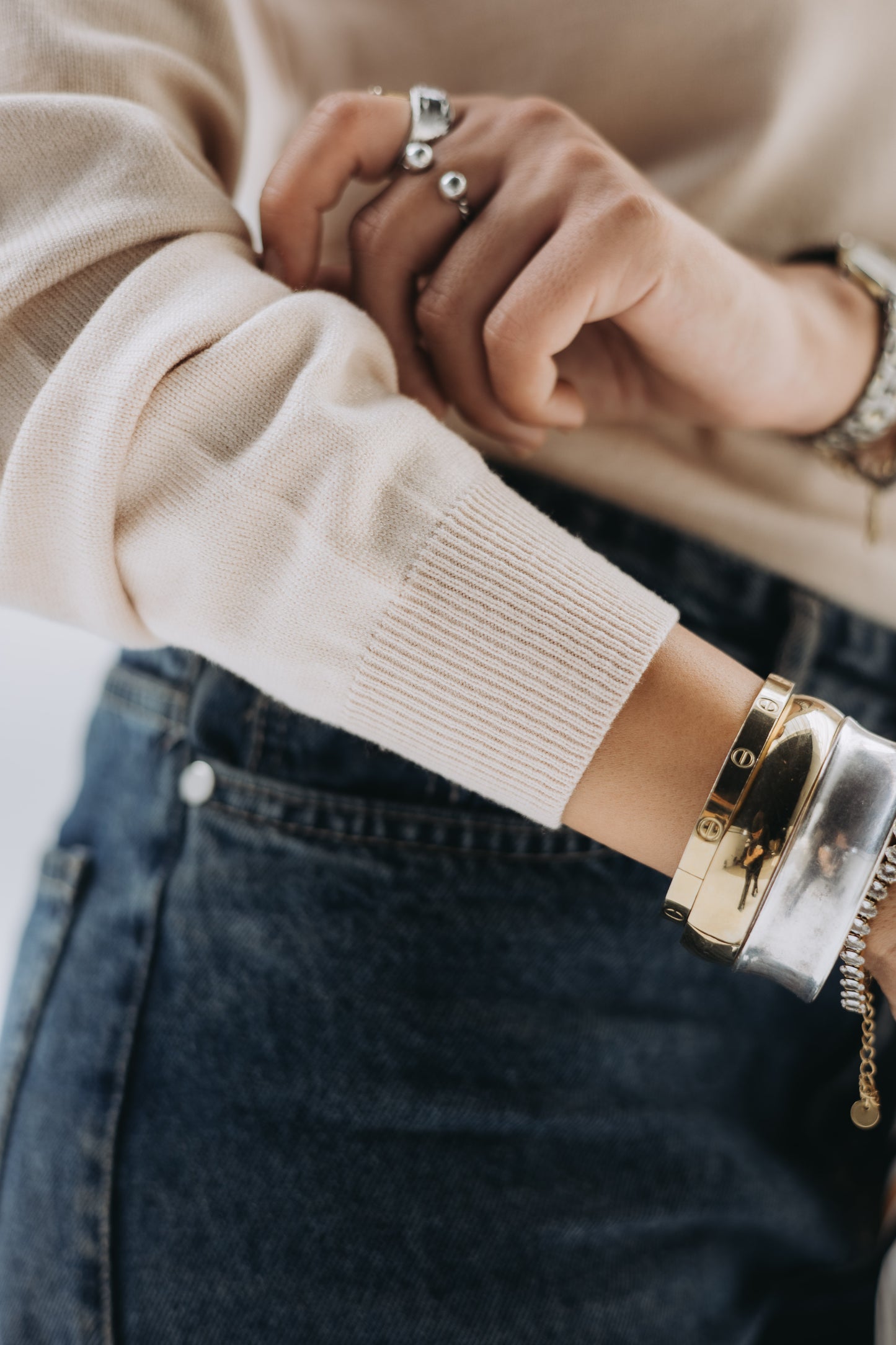 Beige Polly turtleneck