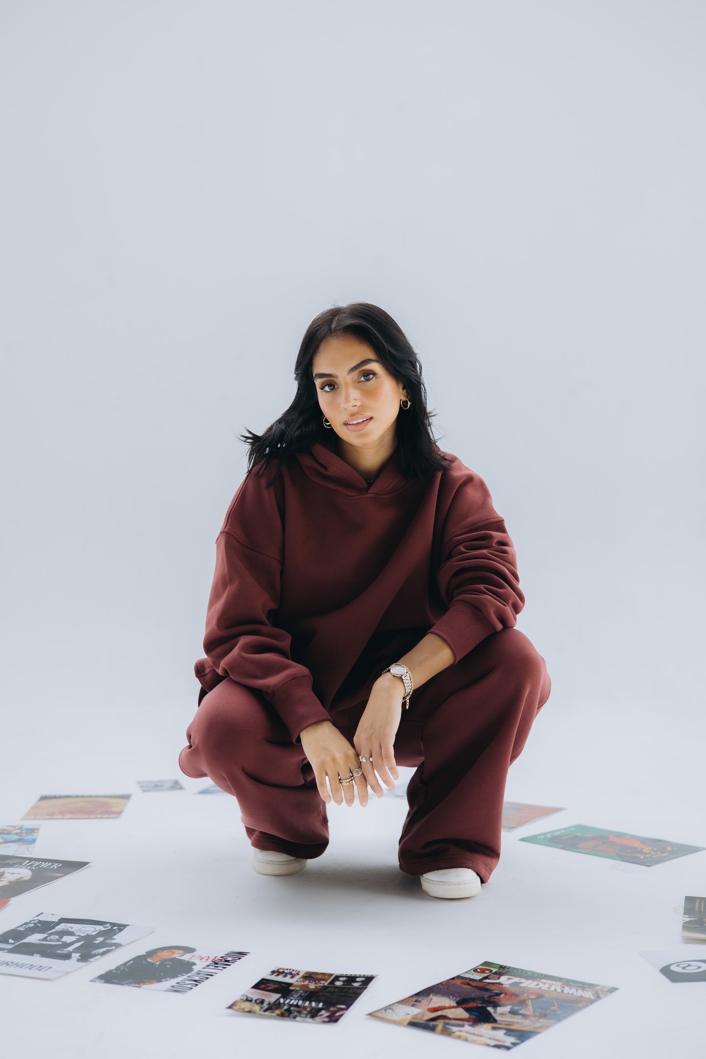 burgundy Bubblegum hoodie set