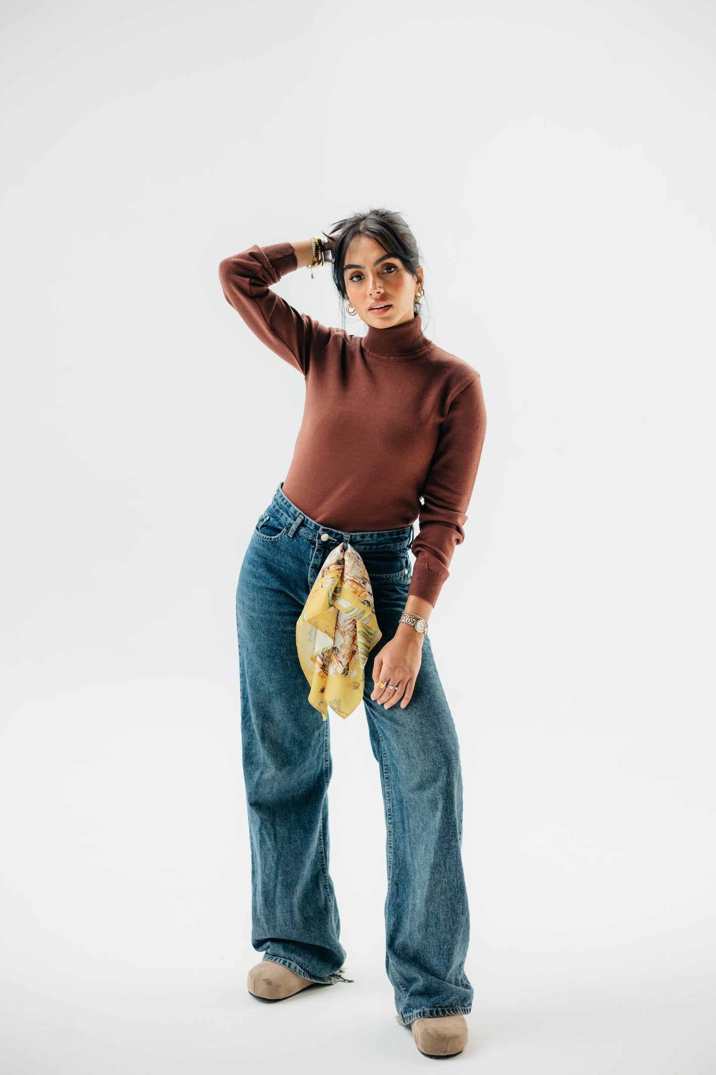 Brown Polly turtleneck