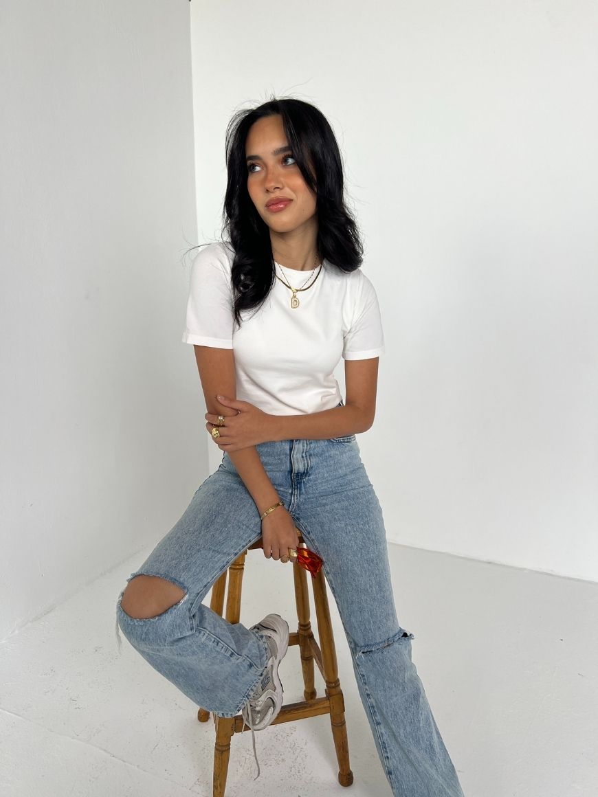Half sleeves basic top