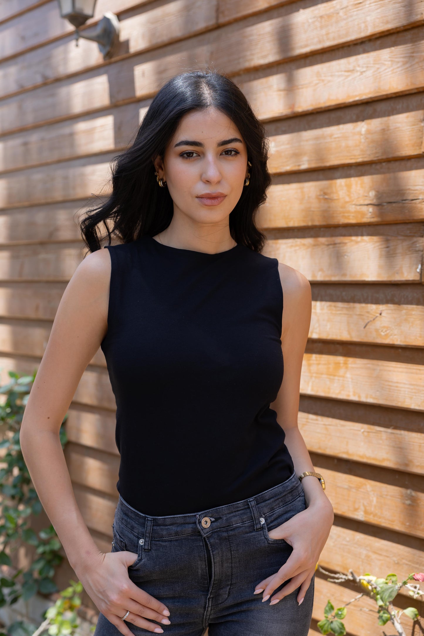 Wide straps basic top