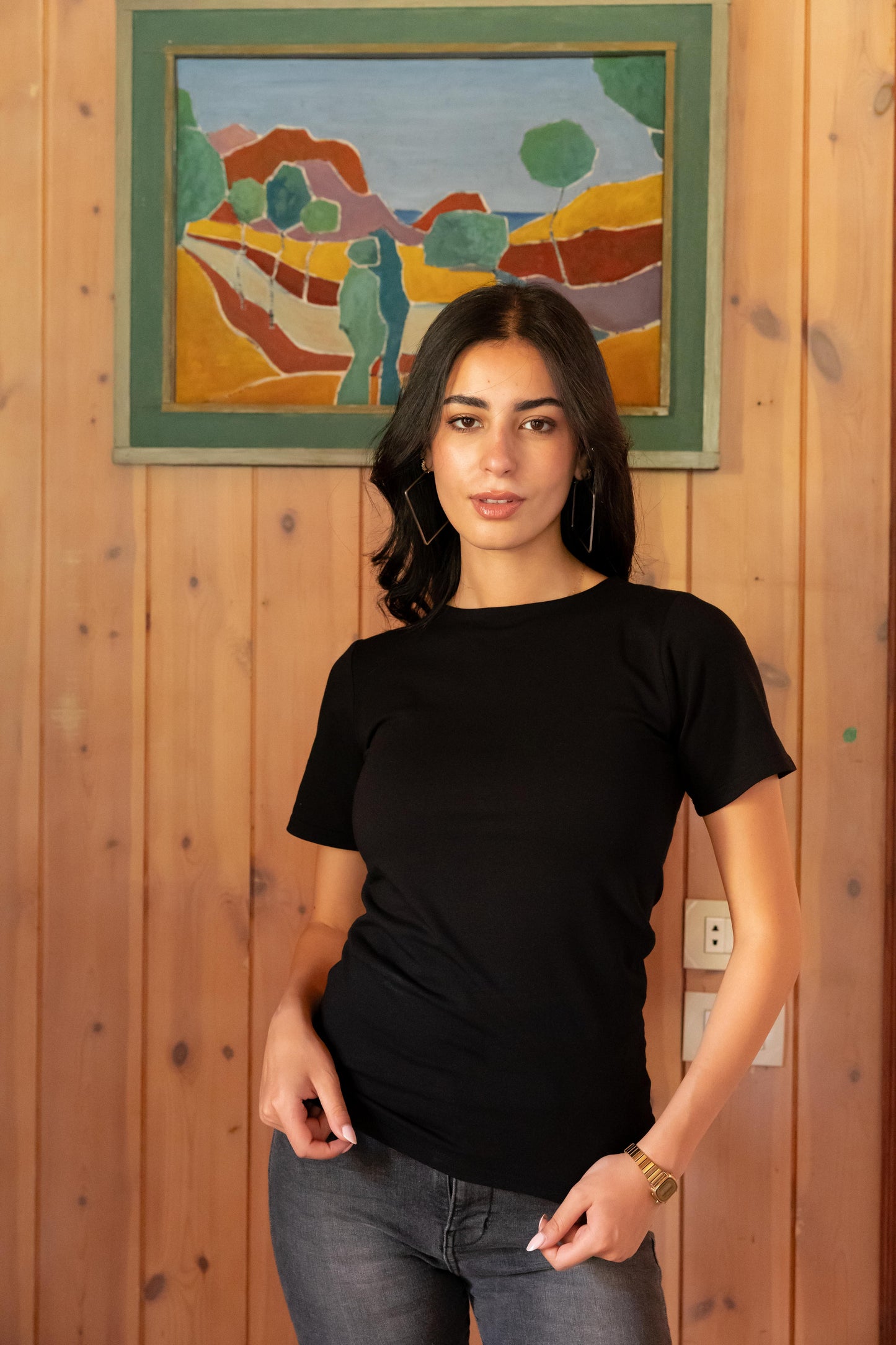 Half sleeves basic top