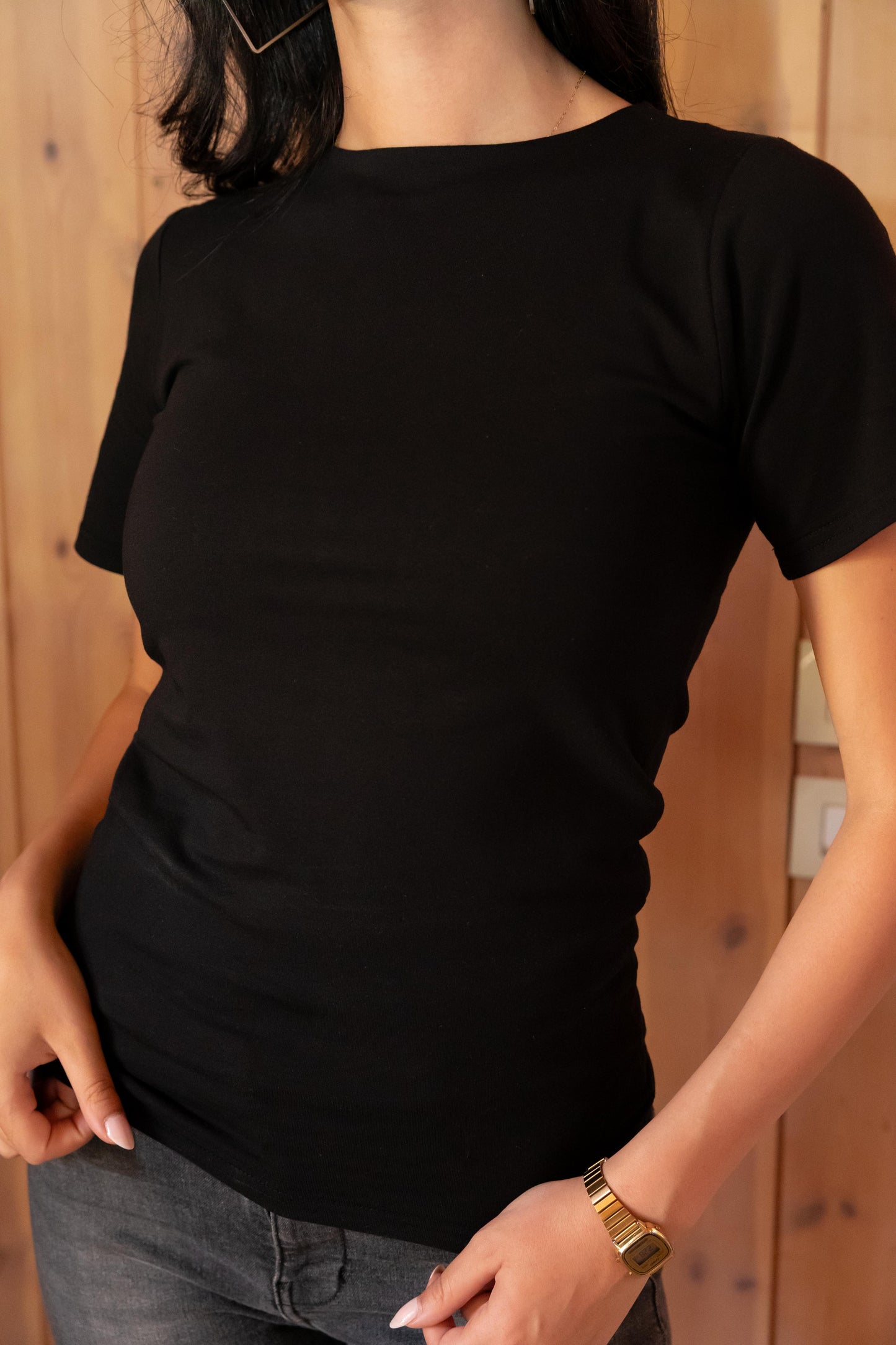 Half sleeves basic top