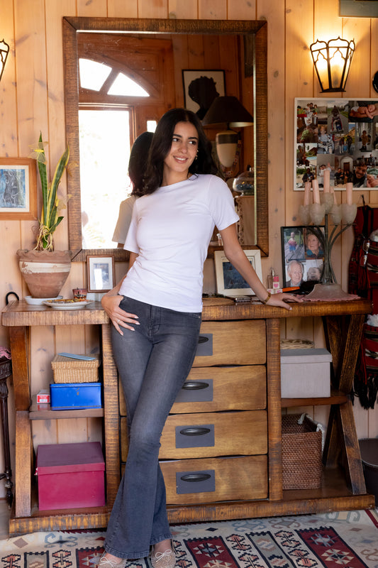 Half sleeves basic top