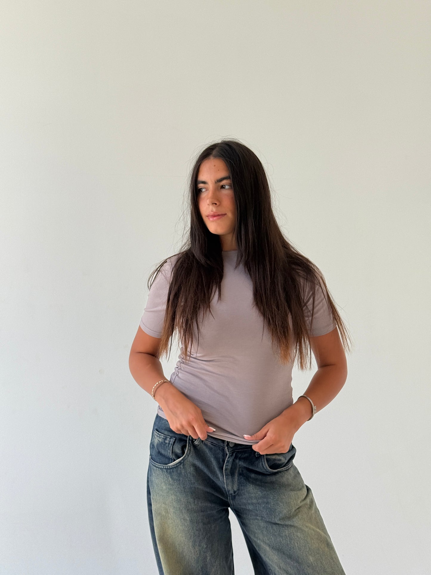 Half sleeves basic top