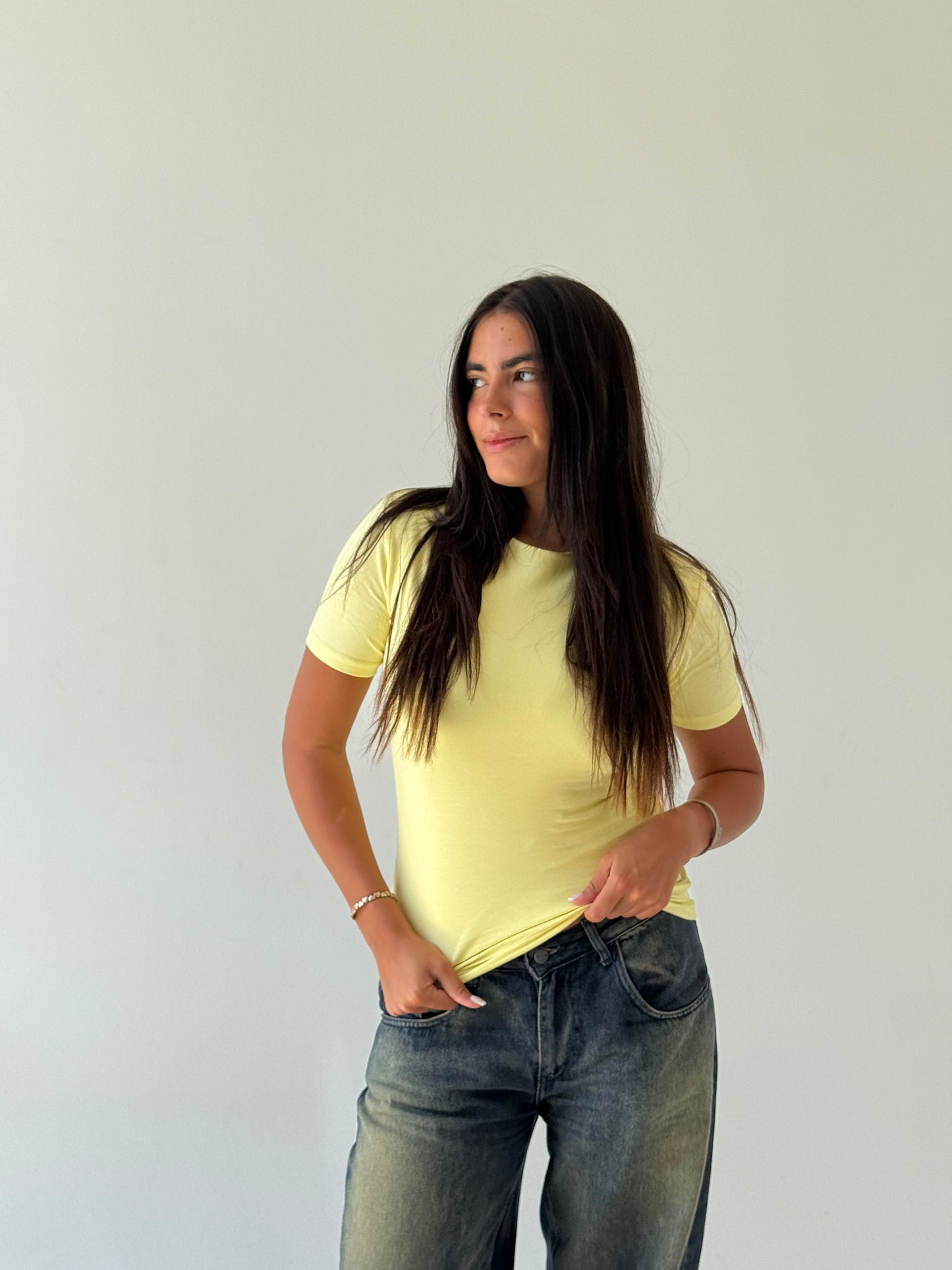 Half sleeves basic top