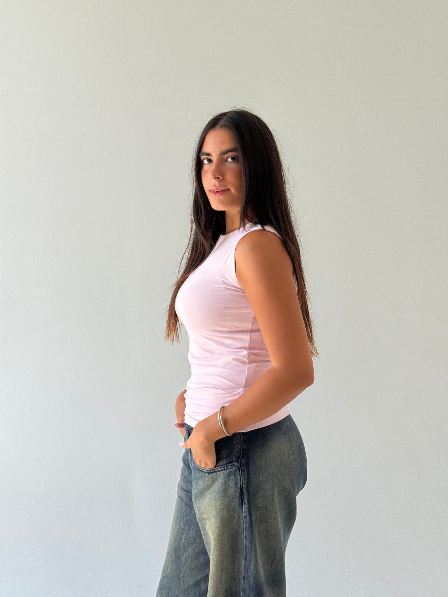 Wide straps basic top