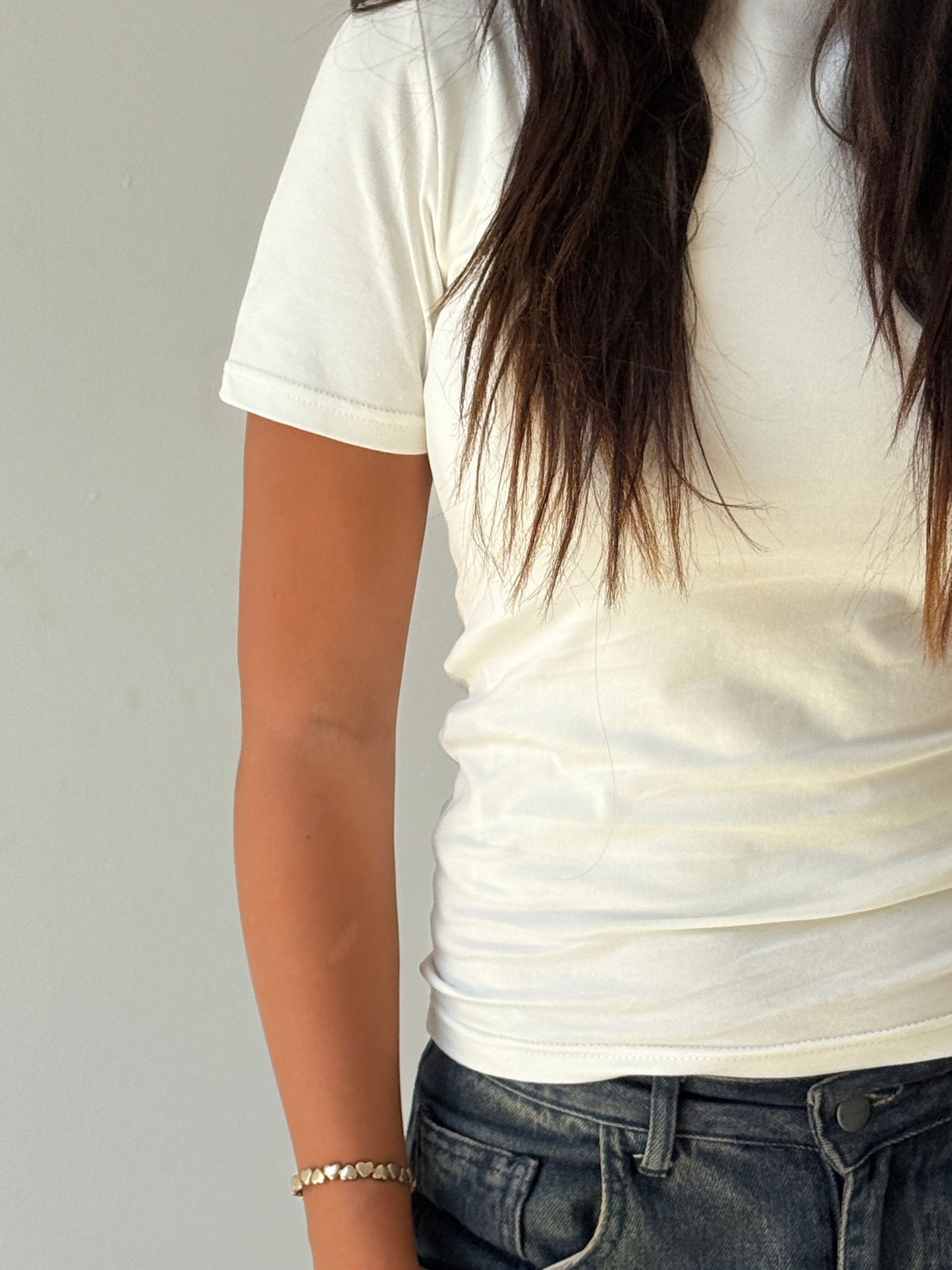 Half sleeves basic top