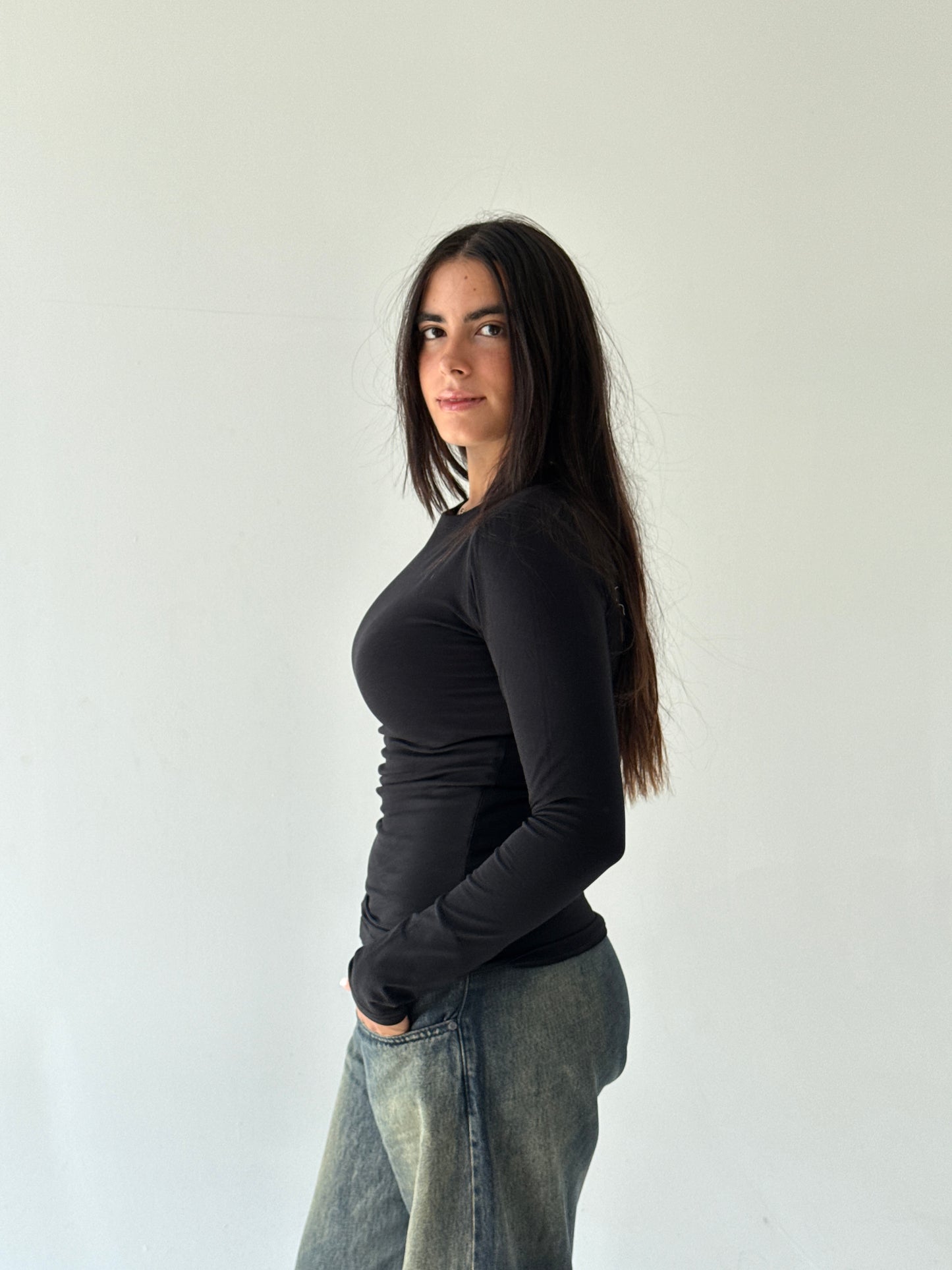 Long sleeve basic top