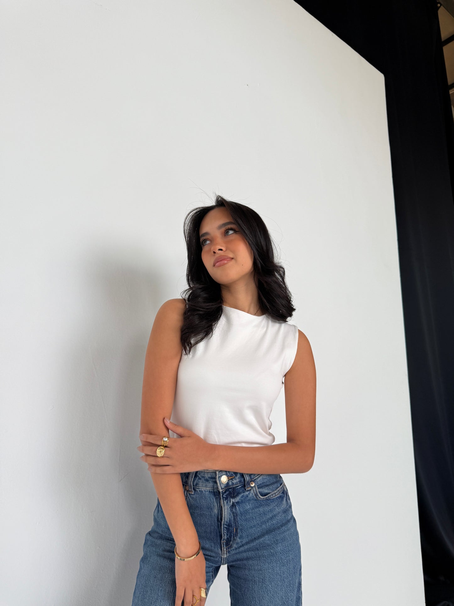 Wide straps basic top