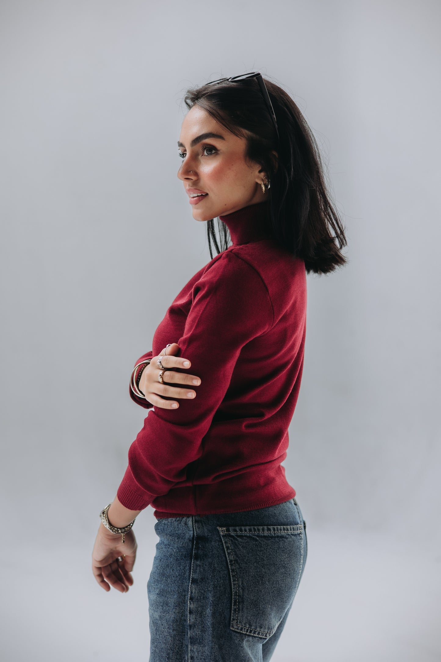 Burgundy Polly turtleneck