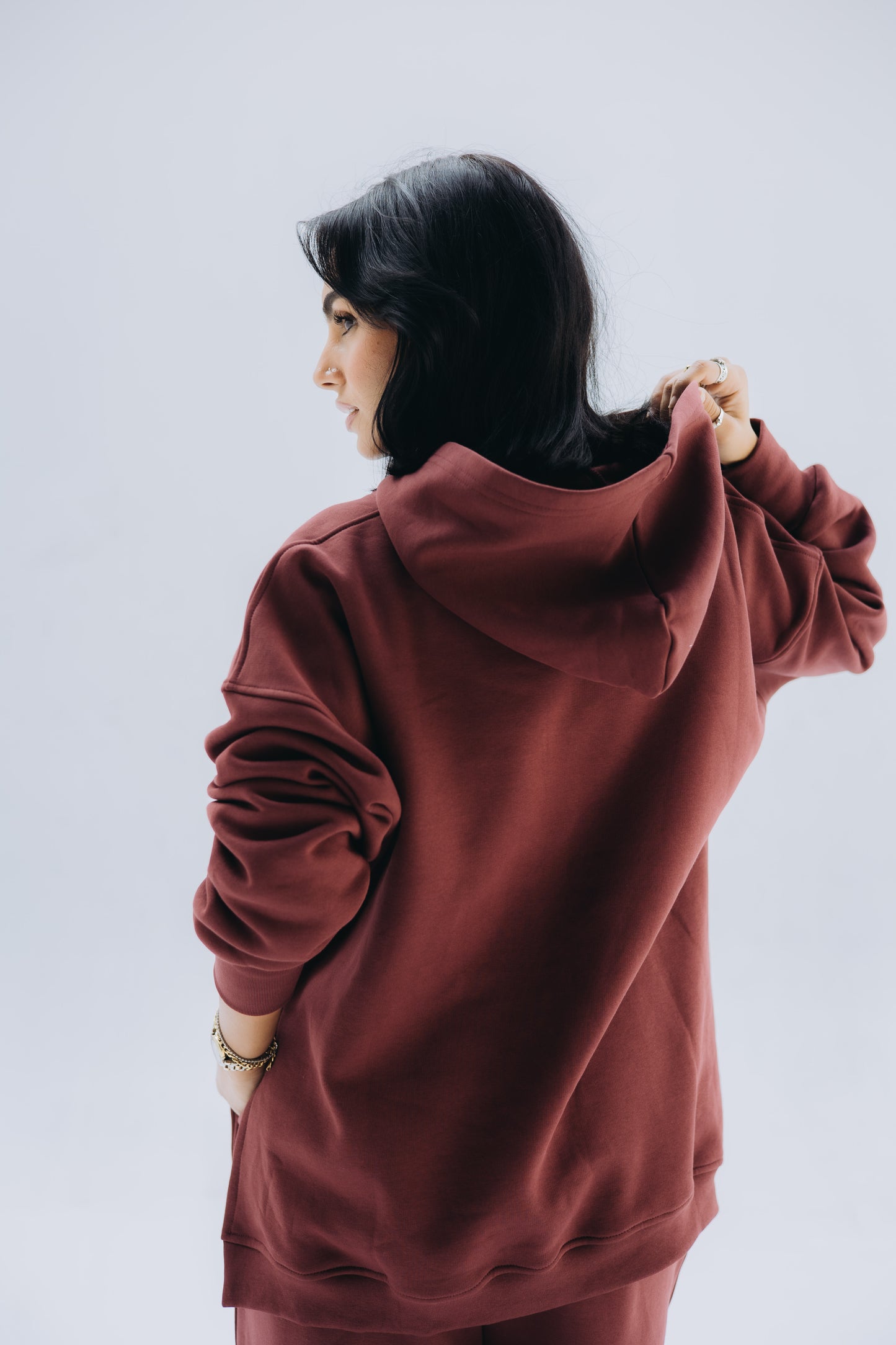 burgundy Bubblegum hoodie set