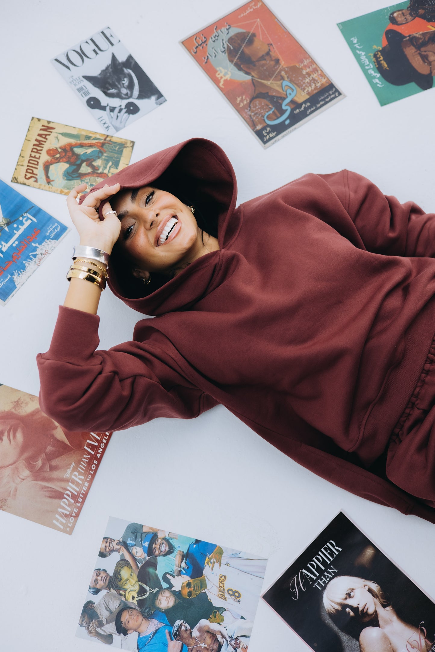 burgundy Bubblegum hoodie set